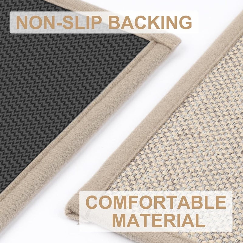 LEKEEPGO Door Mat 24"x47", Non Slip Door Mat Indoor Entrance, Rubber Backing Front Indoor Door mat Washable Absorbent Low-Profile Entryway Entry Resist Dirt Inside Door Mats, Khaki - Image 3